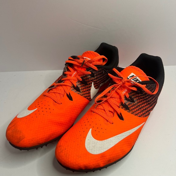 Nike Other - Nike Zoom Rival S 8 Mens 14 Orange Black Track Field Sprint Spikes 806554-811